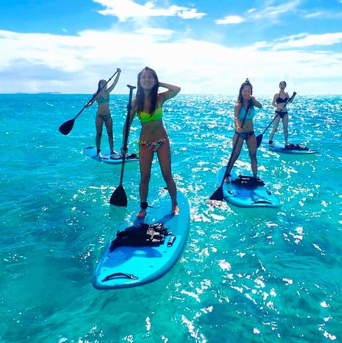 久米島はての浜：SUP・ペダルSUPツアー